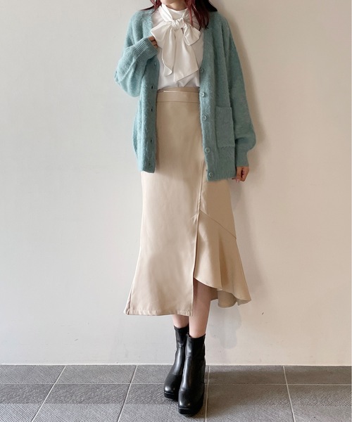 one way（ワンウェイ）の「アシメマーメードスカート（スカート・レディース・ブラック/グレー系その他/ベージュ・FREE）」の14枚目の写真