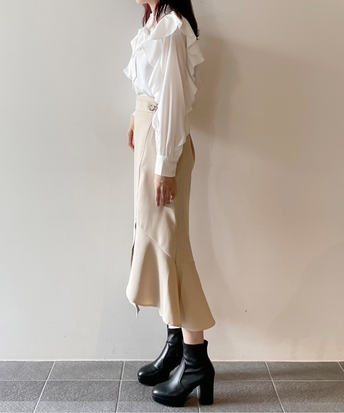 one way（ワンウェイ）の「アシメマーメードスカート（スカート・レディース・ブラック/グレー系その他/ベージュ・FREE）」の16枚目の写真