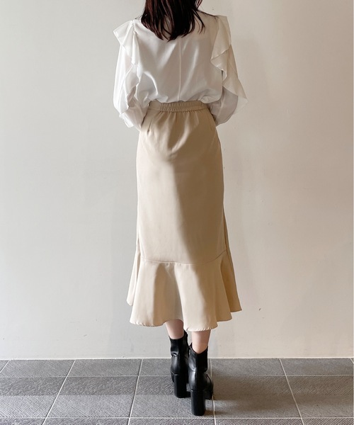 one way（ワンウェイ）の「アシメマーメードスカート（スカート・レディース・ブラック/グレー系その他/ベージュ・FREE）」の17枚目の写真