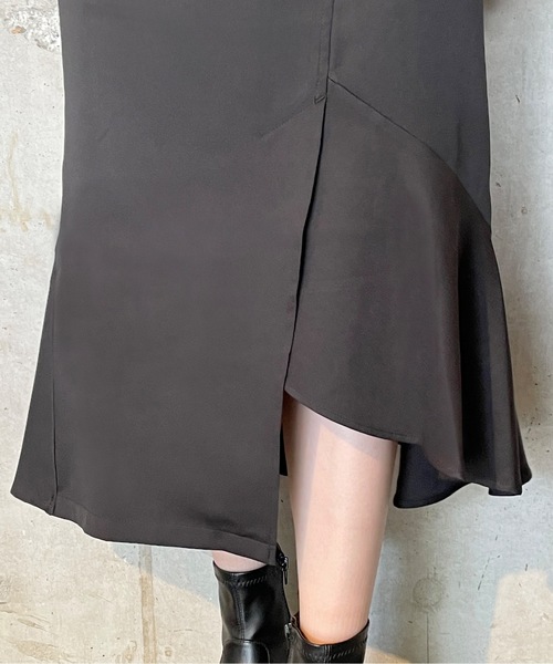 one way（ワンウェイ）の「アシメマーメードスカート（スカート・レディース・ブラック/グレー系その他/ベージュ・FREE）」の8枚目の写真