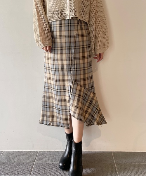 one way（ワンウェイ）の「アシメマーメードスカート（スカート・レディース・ブラック/グレー系その他/ベージュ・FREE）」の21枚目の写真