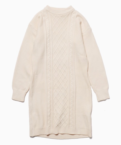 Chick（チック）の「▲Back Open Knit Tight Dress / バックオープンニットミニワンピース（ワンピース・レディース・ホワイト/ブラック/グレー・FREE）」の11枚目の写真