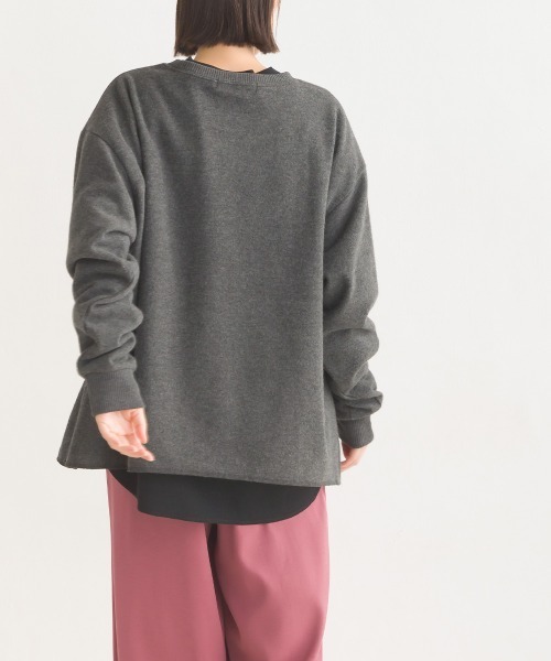 OMNES（オムネス）の「ニットリブAライン長袖プルオーバー（ニット/セーター・レディース・ピンク系その他/ベージュ/チャコール/キャメル・FREE）」の11枚目の写真