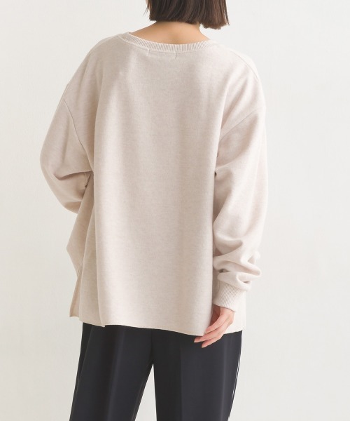 OMNES（オムネス）の「ニットリブAライン長袖プルオーバー（ニット/セーター・レディース・ピンク系その他/ベージュ/チャコール/キャメル・FREE）」の6枚目の写真