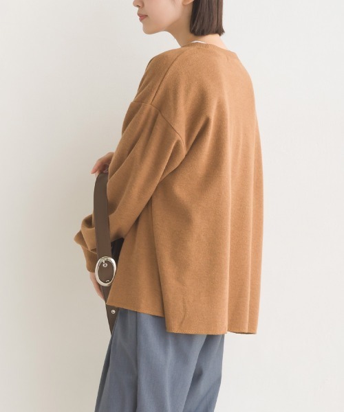 OMNES（オムネス）の「ニットリブAライン長袖プルオーバー（ニット/セーター・レディース・ピンク系その他/ベージュ/チャコール/キャメル・FREE）」の19枚目の写真