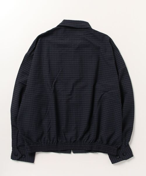 URU（ウル）の「URU / ウル：CRAFT CHECK POLYESTER - ZIP UP BLOUSON：23SCCP01[COR]（ブルゾン・メンズ・ブルー系その他・2/1）」の2枚目の写真