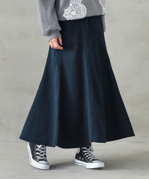 osharewalker（オシャレウォーカー）の「【機能素材】『裏ベロアマーメイドスカート』（スカート・レディース・ボルドー/ブラック/ベージュ/ネイビー・1/2）」の20枚目の写真