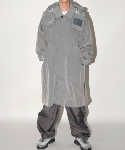 SUPERTHANKS（スーパーサンクス）の「２WAYステンカラーコート（ユニセックス）Soutien collar field top coat（ステンカラーコート・メンズ・オリーブ/ブラック/ライトグレー・M/L/S）」の12枚目の写真