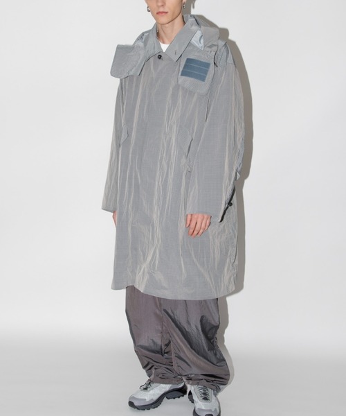 SUPERTHANKS（スーパーサンクス）の「２WAYステンカラーコート（ユニセックス）Soutien collar field top coat（ステンカラーコート・メンズ・オリーブ/ブラック/ライトグレー・M/L/S）」の14枚目の写真