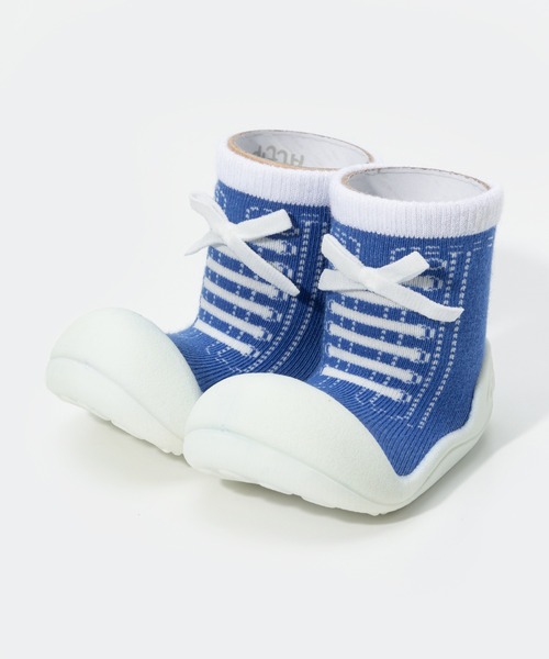 Attipas(アティパス)の「ATTIPAS BABYSHOE アティパス ソックスシューズ スニーカーズ(ベビーシューズ/ベビーソックス・キッズ・レッド/ピンク/ブルー/グレー/パープル・5.5/6.5/4.5/3.5)」の3枚目の写真