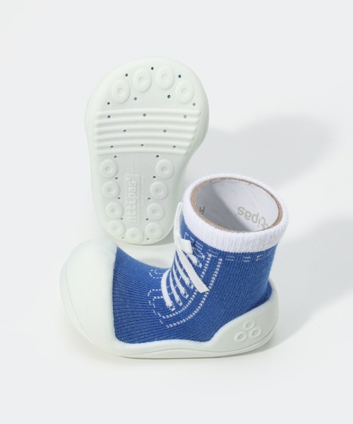 Attipas(アティパス)の「ATTIPAS BABYSHOE アティパス ソックスシューズ スニーカーズ(ベビーシューズ/ベビーソックス・キッズ・レッド/ピンク/ブルー/グレー/パープル・5.5/6.5/4.5/3.5)」の11枚目の写真