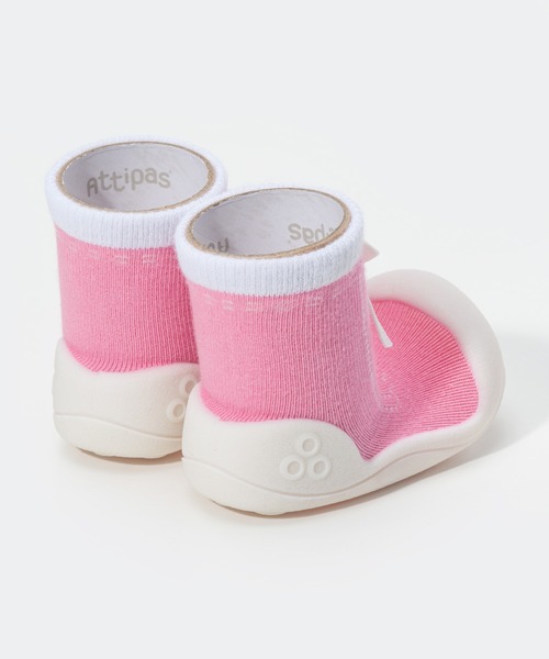 Attipas(アティパス)の「ATTIPAS BABYSHOE アティパス ソックスシューズ スニーカーズ(ベビーシューズ/ベビーソックス・キッズ・レッド/ピンク/ブルー/グレー/パープル・5.5/6.5/4.5/3.5)」の8枚目の写真