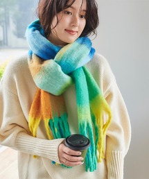 titivate | チェックボリュームマフラー/ストール(マフラー)