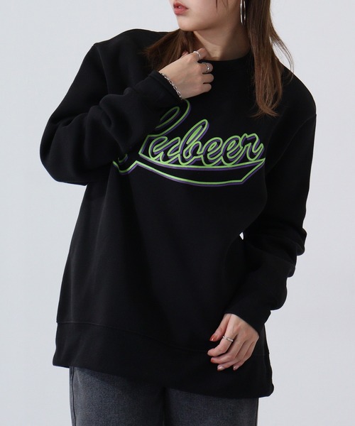 FUNALIVE(ファンアライブ)の「College logo print brushed lining sweatshirt / カレッジロゴ プリント 裏起毛トレーナー スウェット unisex(スウェット・メンズ・ネイビー系/アイボリー/チャコール/ホワイト/ブラック系1/ホワイト系/杢グレー/ベージュ/ブラック/グレー系/ブラック系2/ヘザーチャコール/グレイッシュベージュ/ブラック系3/ブラック系/チャコールグレー/グリーン系1/ネイビー/グリーン/ベージュ系・XL/M/L)」の9枚目の写真