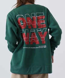 College logo print brushed lining sweatshirt / カレッジロゴ プリント 裏起毛トレーナー スウェット unisex