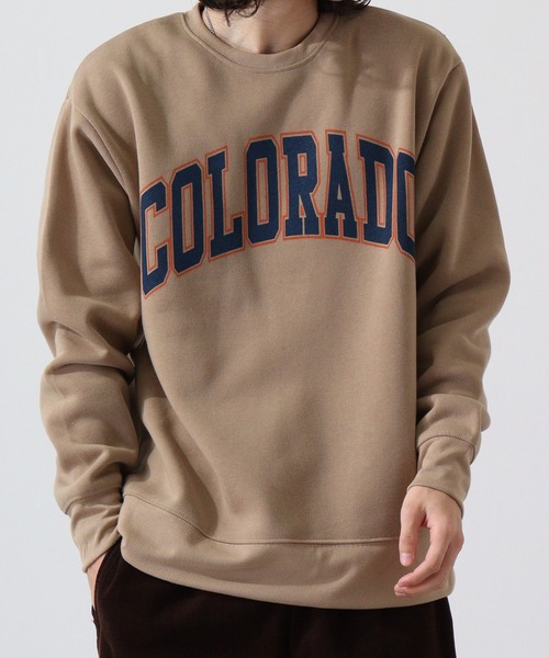 FUNALIVE(ファンアライブ)の「College logo print brushed lining sweatshirt / カレッジロゴ プリント 裏起毛トレーナー スウェット unisex(スウェット・メンズ・ネイビー系/アイボリー/チャコール/ホワイト/ブラック系1/ホワイト系/杢グレー/ベージュ/ブラック/グレー系/ブラック系2/ヘザーチャコール/グレイッシュベージュ/ブラック系3/ブラック系/チャコールグレー/グリーン系1/ネイビー/グリーン/ベージュ系・XL/M/L)」の14枚目の写真