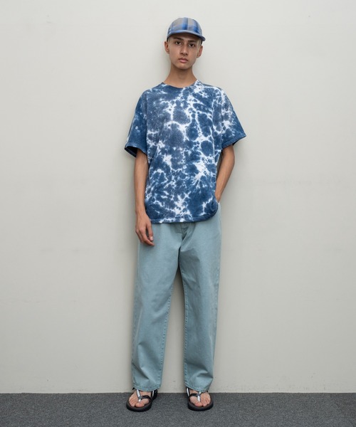 BAL（バル）の「【BAL（バル）/2024春夏】LOOSE FIT PIGMENT DYE 5P JEAN（デニムパンツ・メンズ・ブルーグリーン/オレンジ/チャコール・1/2/3）」の13枚目の写真