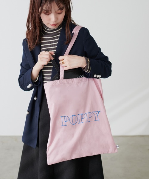 natural couture(ナチュラルクチュール)の「ma petal カラフル参戦トートバック(ショルダーバッグ・レディース・ミント/ピンク/パープル/ブラック/レッド/オフホワイト/オレンジ/ブルー/イエロー・FREE)」の8枚目の写真