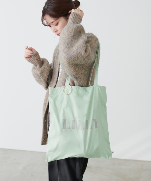 natural couture(ナチュラルクチュール)の「ma petal カラフル参戦トートバック(ショルダーバッグ・レディース・ミント/ピンク/パープル/ブラック/レッド/オフホワイト/オレンジ/ブルー/イエロー・FREE)」の4枚目の写真