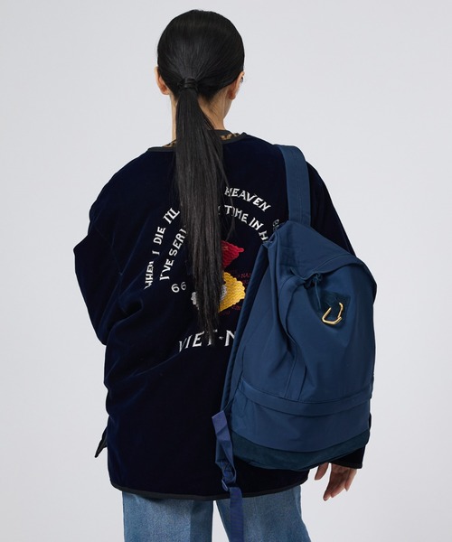 MASTER&Co(マスターアンドコー)の「【MASTER&CO】60/40クロスDAYPACK(バックパック/リュック・メンズ・ベージュ/ブラック/ネイビー/グレー/ホワイト/ダークブラウン/その他/ダークネイビー・フリー)」の10枚目の写真