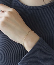 queite（ケイト）の「K10 YG ペーパークリップチェーン ブレスレット［queite］（ブレスレット）」