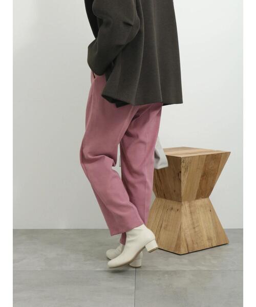 Samansa Mos2 blue（サマンサモスモスブルー）の「サイドベルトタックパンツ（その他パンツ・レディース・ブラック/グレー/ラベンダー・F）」の17枚目の写真