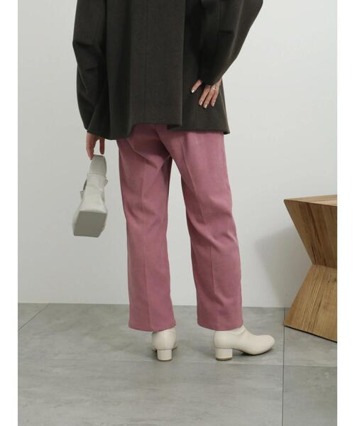 Samansa Mos2 blue（サマンサモスモスブルー）の「サイドベルトタックパンツ（その他パンツ・レディース・ブラック/グレー/ラベンダー・F）」の18枚目の写真