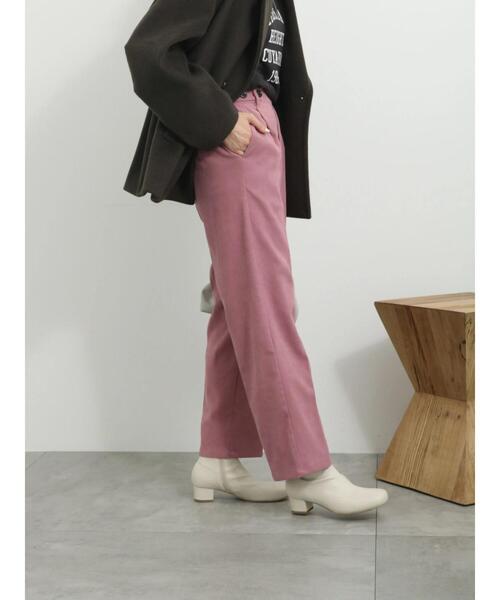 Samansa Mos2 blue（サマンサモスモスブルー）の「サイドベルトタックパンツ（その他パンツ・レディース・ブラック/グレー/ラベンダー・F）」の19枚目の写真