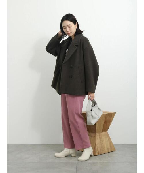 Samansa Mos2 blue（サマンサモスモスブルー）の「サイドベルトタックパンツ（その他パンツ・レディース・ブラック/グレー/ラベンダー・F）」の20枚目の写真