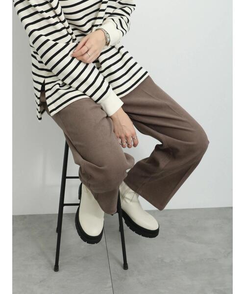 Samansa Mos2 blue（サマンサモスモスブルー）の「サイドベルトタックパンツ（その他パンツ・レディース・ブラック/グレー/ラベンダー・F）」の22枚目の写真