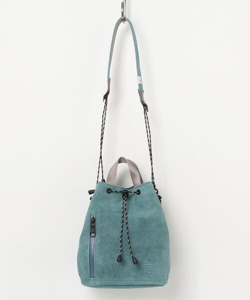AS2OV（アッソブ）の「AS2OV アッソブ WATER PROOF SUEDE DRAWSTRING BAG 巾着 バッグ（ショルダーバッグ・メンズ・グレー/カーキ/ブラック/ターコイズブルー/キャメル・FREE）」の19枚目の写真
