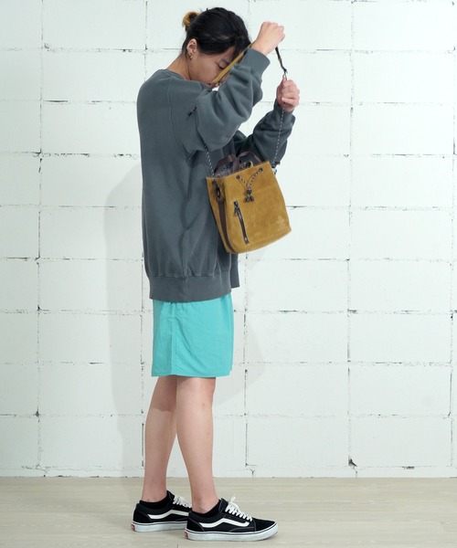 AS2OV（アッソブ）の「AS2OV アッソブ WATER PROOF SUEDE DRAWSTRING BAG 巾着 バッグ（ショルダーバッグ・メンズ・グレー/カーキ/ブラック/ターコイズブルー/キャメル・FREE）」の20枚目の写真