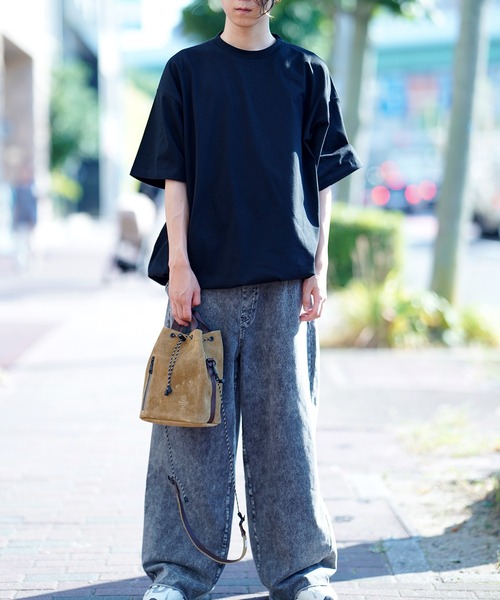AS2OV アッソブ WATER PROOF SUEDE DRAWSTRING BAG 巾着 バッグ
