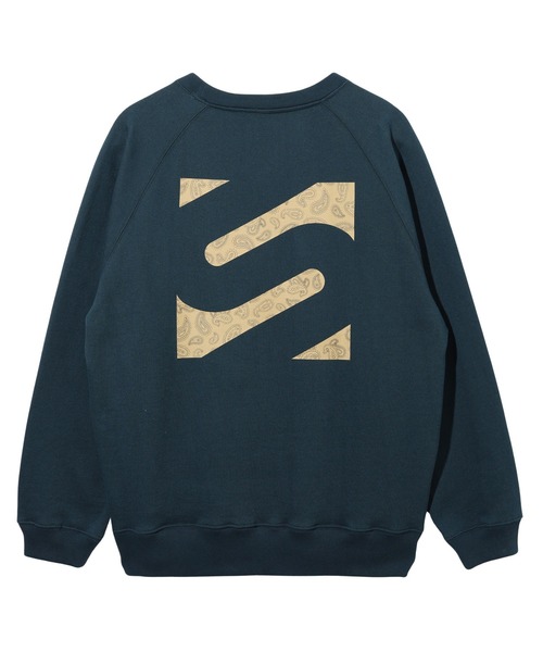 【セール】PAISLEY LOGO PRINT RAGLAN SLEEVE SWEATSHIRT（スウェット）｜SILAS（サイラス）