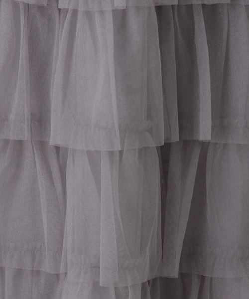 FOREVER 21（フォーエバー トゥエンティーワン）の「【2023AW】ティアードチュールスカート（スカート・レディース・アイボリー/ブラック/チャコールグレー・FREE）」の22枚目の写真