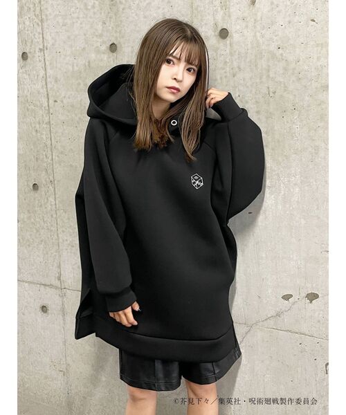 MURUA（ムルーア）の「【呪術廻戦×MURUA】獄門疆ボンディングパーカー（パーカー・レディース・ブラック・FREE）」の7枚目の写真
