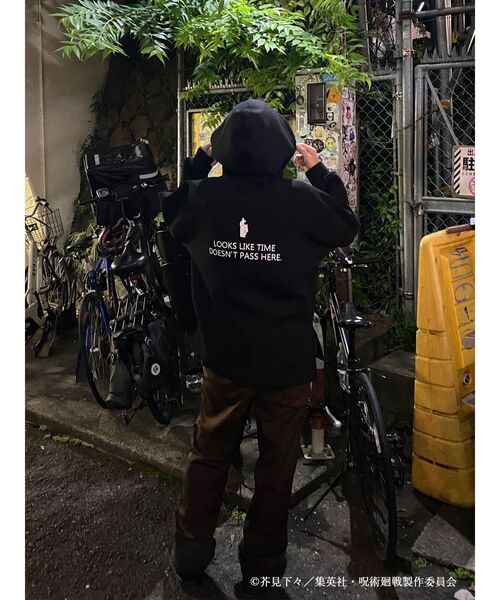 MURUA（ムルーア）の「【呪術廻戦×MURUA】獄門疆ボンディングパーカー（パーカー・レディース・ブラック・FREE）」の11枚目の写真