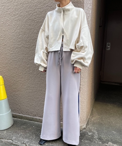 AIC.(エーアイシー)の「サイドジップウエストレイヤードトラックパンツ(その他パンツ・レディース・ライトパープル/チャコールグレー・FREE/MT)」の17枚目の写真