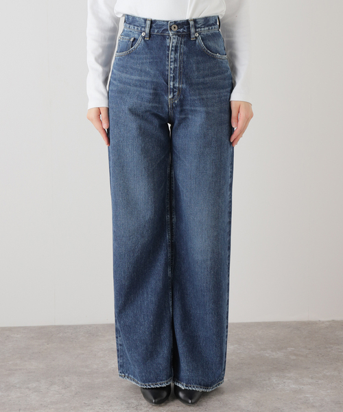 plage plage High Rise デニム　34 セール】Semi Flared Wide デニム（デニムパンツ）｜Plage（プラージュ