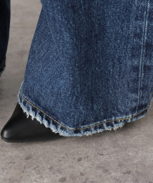 セール】Semi Flared Wide デニム（デニムパンツ）｜Plage（プラージュ