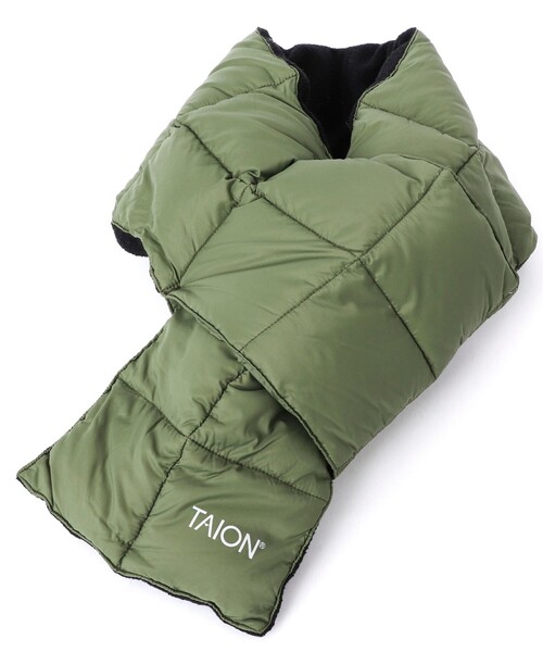 TAION(タイオン)の「【TAION/タイオン】BASIC DOWN SCARF 17 ダウンマフラー(マフラー・メンズ・ブルー/カーキ/オリーブ/チャコールグレー/ボルドー/ブラック/ネイビー/ダークグリーン・FREE)」の1枚目の写真