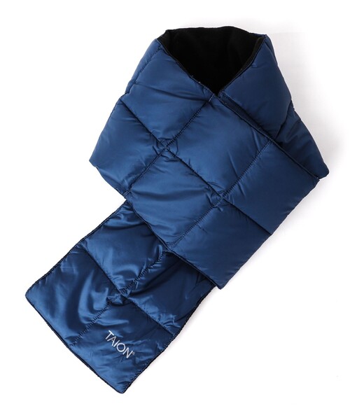 TAION(タイオン)の「【TAION/タイオン】BASIC DOWN SCARF 17 ダウンマフラー(マフラー・メンズ・ブルー/カーキ/オリーブ/チャコールグレー/ボルドー/ブラック/ネイビー/ダークグリーン・FREE)」の7枚目の写真