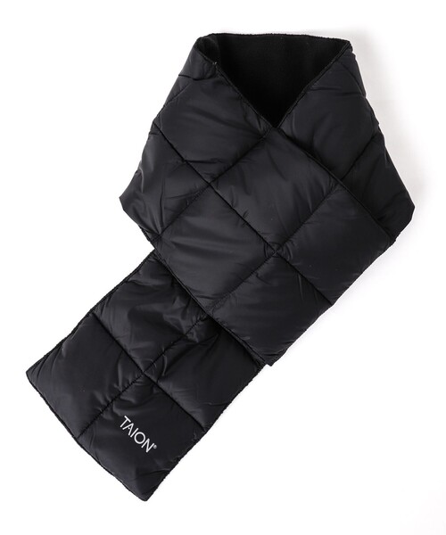 TAION(タイオン)の「【TAION/タイオン】BASIC DOWN SCARF 17 ダウンマフラー(マフラー・メンズ・ブルー/カーキ/オリーブ/チャコールグレー/ボルドー/ブラック/ネイビー/ダークグリーン・FREE)」の2枚目の写真