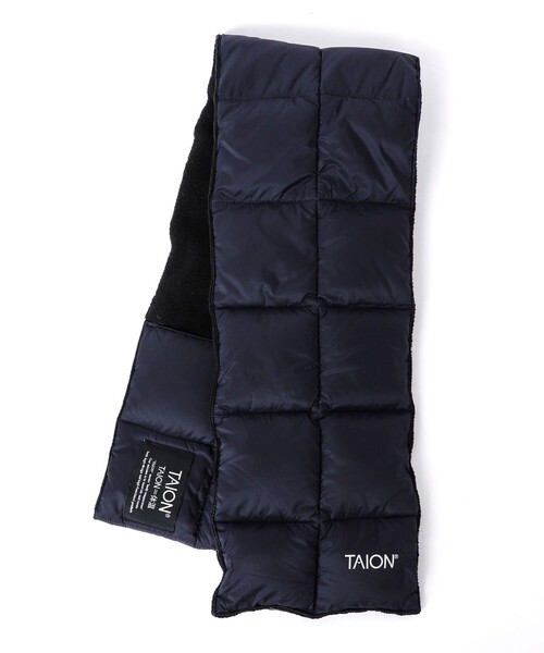 TAION(タイオン)の「【TAION/タイオン】BASIC DOWN SCARF 17 ダウンマフラー(マフラー・メンズ・ブルー/カーキ/オリーブ/チャコールグレー/ボルドー/ブラック/ネイビー/ダークグリーン・FREE)」の11枚目の写真