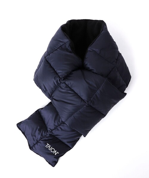 TAION(タイオン)の「【TAION/タイオン】BASIC DOWN SCARF 17 ダウンマフラー(マフラー・メンズ・ブルー/カーキ/オリーブ/チャコールグレー/ボルドー/ブラック/ネイビー/ダークグリーン・FREE)」の12枚目の写真