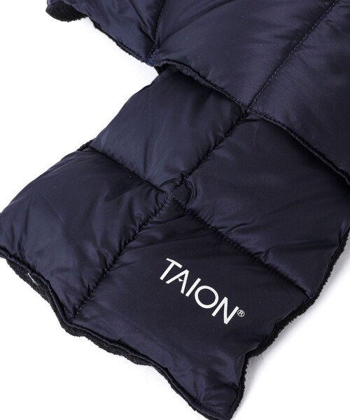 TAION(タイオン)の「【TAION/タイオン】BASIC DOWN SCARF 17 ダウンマフラー(マフラー・メンズ・ブルー/カーキ/オリーブ/チャコールグレー/ボルドー/ブラック/ネイビー/ダークグリーン・FREE)」の13枚目の写真