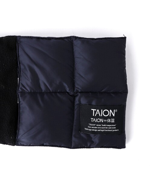 TAION(タイオン)の「【TAION/タイオン】BASIC DOWN SCARF 17 ダウンマフラー(マフラー・メンズ・ブルー/カーキ/オリーブ/チャコールグレー/ボルドー/ブラック/ネイビー/ダークグリーン・FREE)」の15枚目の写真