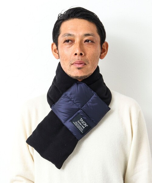 TAION(タイオン)の「【TAION/タイオン】BASIC DOWN SCARF 17 ダウンマフラー(マフラー・メンズ・ブルー/カーキ/オリーブ/チャコールグレー/ボルドー/ブラック/ネイビー/ダークグリーン・FREE)」の19枚目の写真