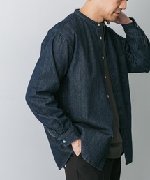 URBAN RESEARCH DOORS | デニムバンドカラーシャツ(シャツ/ブラウス)