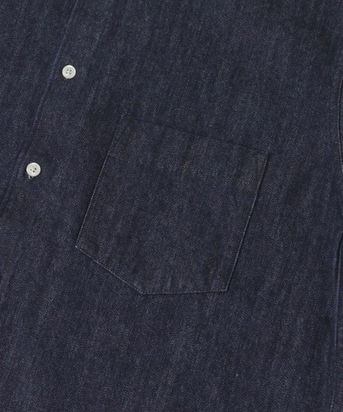 URBAN RESEARCH DOORS(アーバンリサーチドアーズ)の「デニムバンドカラーシャツ(シャツ/ブラウス・メンズ・ワンウォッシュ/ライトインディゴブルー・LARGE/MEDIUM)」の17枚目の写真